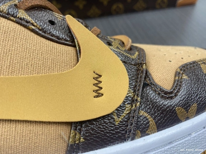 1st Kicks Shoes 1 Jordan OW LOW Air AJ1 x Off-Louis 0814